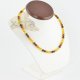 6,5 mm Faceted Amber necklace 